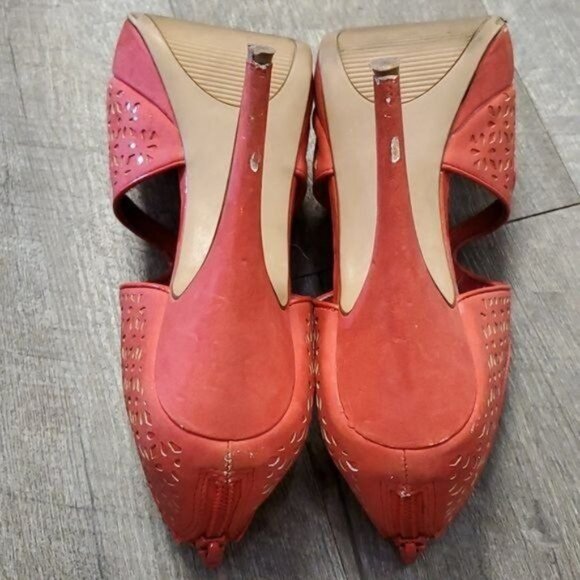 Elle Heels Pumps Stilettos Shoes PLATFORM Peep Toe Women's WOMAN'S Size 6 M - Picture 13 of 16